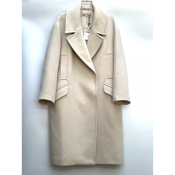 Zara oversized cream coat - Picture 16 of 17